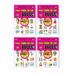 Bộ 4 cuốn phát triển trí tuệ 1088 3-4 tuổi