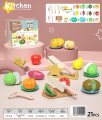 Bộ cắt trái cây và rau củ 21pcs-hồng or xanh mã NX218-8X