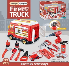 Xe cứu hoả đa năng 33pcs mã H356A(18 bộ/thùng)