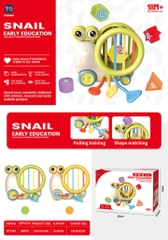 Đồ chơi dây kéo thả hình khối vận động ốc sên RT7501 (60b/thùng)