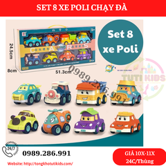 Set 8 xe ô tô Poli mã BJ660(24 bộ/thùng)