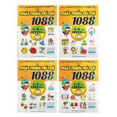 Bộ 4 cuốn phát triển trí tuệ 1088 5-6 tuổi