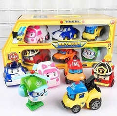 Set 6 xe Poli biến hình mã 868-9A(240 bộ/thùng)