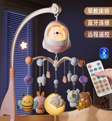 Bộ treo nôi cũi hình gấu có nhạc + điều khiển Phiên bản cao cấp R006-2(12 bộ/thùng)