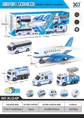 Set 6 xe dịch vụ sân bay mã XLQ-6F(12 bộ/thùng)