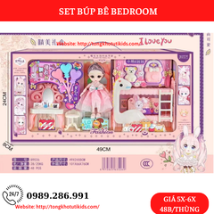 Set búp bê Bedroom
Thay quần áo búp bê(48 bộ/thùng)