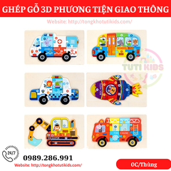 Ghép hình gỗ nổi ptgt 3D DW11 (180 bộ/thùng)