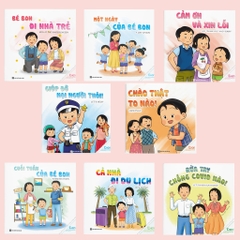 Ehon bé Bon 8 cuốn song ngữ có quét file nghe