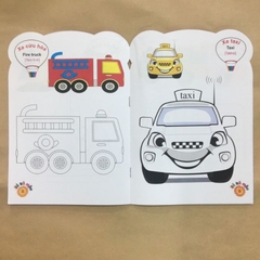 Bộ tô màu hình các con thú , nội dung theo các chủ đề khác nhau, set 8 cuốn