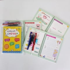 Vở tập viết mực tự xóa Thanh Nga set 3 cuốn