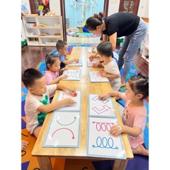 Bộ cân bằng não trái não phải tặng kèm 2 bút có đầu xóa