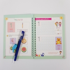Vở tập viết mực tự xóa Thanh Nga set 3 cuốn