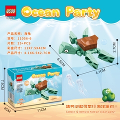 Bộ xếp hình động vật biển 12 mẫu mã 11056B (Bán theo lốc 12 hộp)