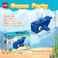 Bộ xếp hình động vật biển 12 mẫu mã 11056B (Bán theo lốc 12 hộp)