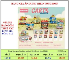 Bộ xếp hình quầy bán hàng mini mã 11064B (bán khay 12 hộp)