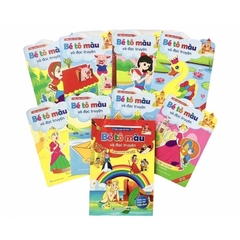 Bé tô màu và đọc truyện bộ 8 cuốn