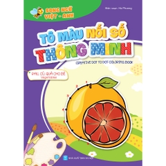Bộ tô màu nối số thông minh cho trẻ 3-6t, túi 8 cuốn