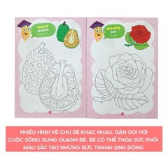 Bộ tô màu cho bé 4-5 tuổi, theo chủ để, bộ 8 cuốn