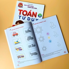 Sách toán tư duy cho bé 4-6 tuổi, sách gồm 124 trang