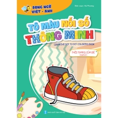 Bộ tô màu nối số thông minh cho trẻ 3-6t, túi 8 cuốn