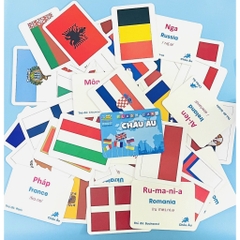 Bộ flash card quốc kỳ các nước bản mới