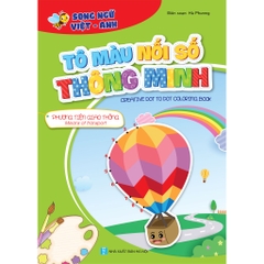 Bộ tô màu nối số thông minh cho trẻ 3-6t, túi 8 cuốn