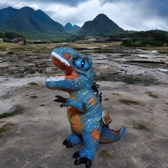 Mô hình khủng long nhựa T-REX bằng cao su mềm 022-7(12 bộ/thùng)