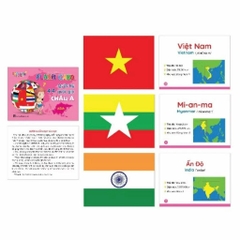 Flash card quốc kỳ các quốc gia trên thế giới - HỘP VÀNG