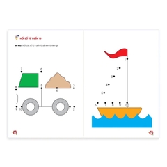Sách toán tư duy cho bé 4-6 tuổi, sách gồm 124 trang