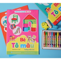 Bộ tô màu cho bé 4-5 tuổi, theo chủ để, bộ 8 cuốn