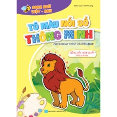 Bộ tô màu nối số thông minh cho trẻ 3-6t, túi 8 cuốn