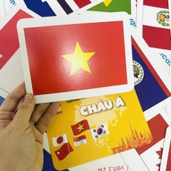 Bộ flash card quốc kỳ các nước bản mới