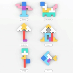 Xếp gạch hình ngôi nhà Tetris ELSFK