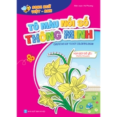 Bộ tô màu nối số thông minh cho trẻ 3-6t, túi 8 cuốn