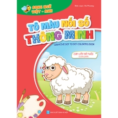 Bộ tô màu nối số thông minh cho trẻ 3-6t, túi 8 cuốn