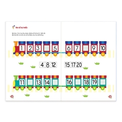 Sách toán tư duy cho bé 4-6 tuổi, sách gồm 124 trang