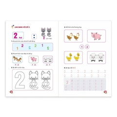 Sách toán tư duy cho bé 4-6 tuổi, sách gồm 124 trang