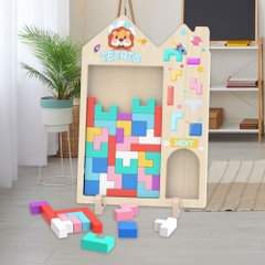 Xếp gạch hình ngôi nhà Tetris ELSFK