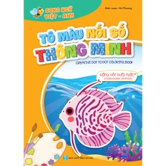 Bộ tô màu nối số thông minh cho trẻ 3-6t, túi 8 cuốn