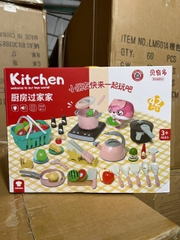 Bộ nấu ăn 45PCS Hồng/Xanh mã NX219-6B