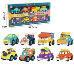 Set 8 xe ô tô Poli mã BJ660