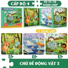 Xếp Hình nam Châm Puzzle tranh ghép 3in1 (40 bộ/thùng)