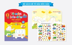 Bộ sách tô  màu bóc dán 100+ sticker