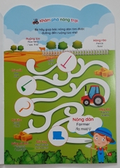 Set 6 cuốn sách bóc dán thông minh cho bé