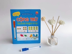 Bộ làm toán không sợ sai 4 cuốn tặng kèm 2 bút có đầu xóa