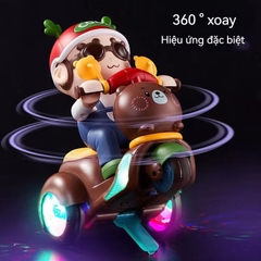 Xe máy gấu có đèn nhạc 8811-2(60 bộ/thùng)