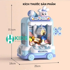 xe gắp thú thỏ Xanh/Hồng/Vàng 1026-68