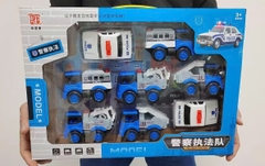 Set 8 xe cảnh sát mã DYB168-91