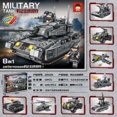 Lắp ráp xe tăng 691pcs mã 22029