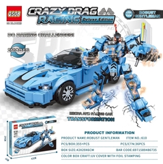 Lắp ráp xe ô tô biến hình robot 355pcs mã 610